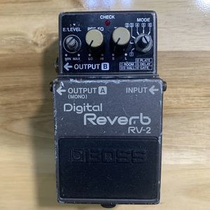 Boss RV-2 Digital Reverb Guitar Effects Pedal 1987